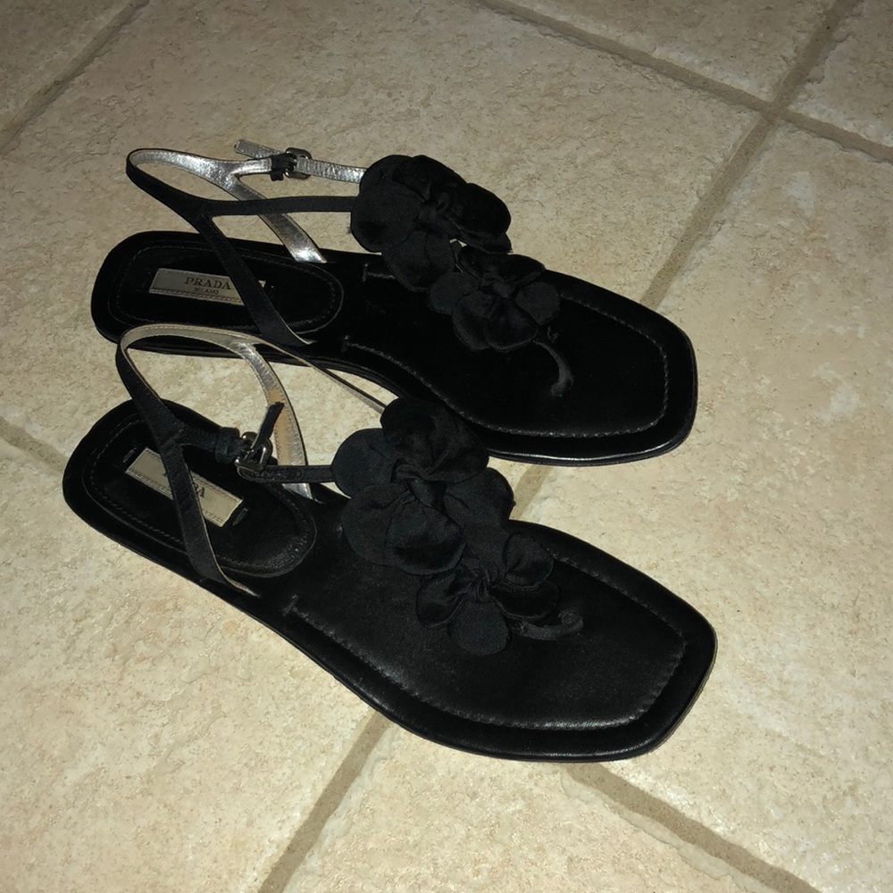 Prada Flower Sandals